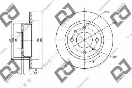 Тормозной диск DJ PARTS купить